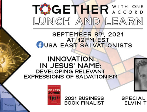 Lunch & Learn | Elvin Turner | Innovation in Jesus’ Name: Developing Relevant Expressions of Salvationism