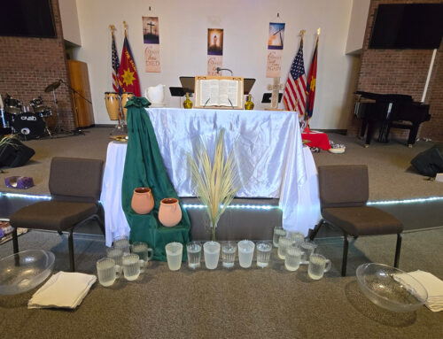 Getting their feet wet on Holy Week